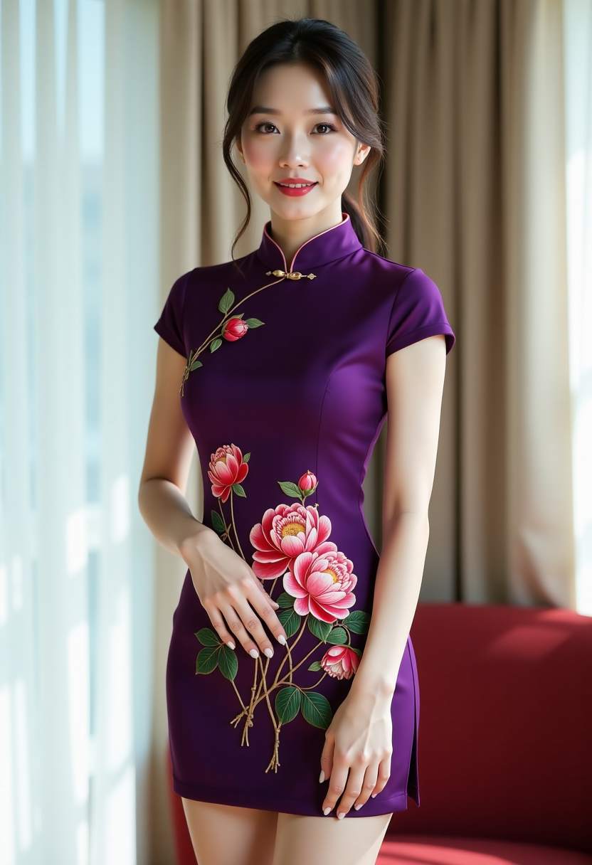 修长美腿瑜伽私教的午后时光
